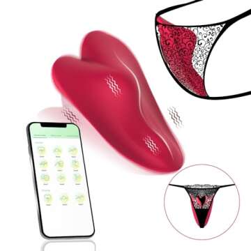 Generic Remote Control vibratiers for Women Date Night Wireless Panties,Couples Play with Massager 2033 Remote Portable Control On Quiet Pantie vibratiers for Date Night Wearable kljbuil55, Red