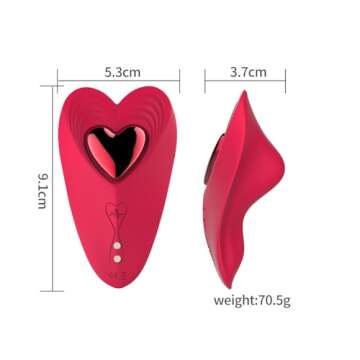 Generic Remote Control vibratiers for Women Date Night Wireless Panties,Couples Play with Massager 2033 Remote Portable Control On Quiet Pantie vibratiers for Date Night Wearable kljbuil55, Red