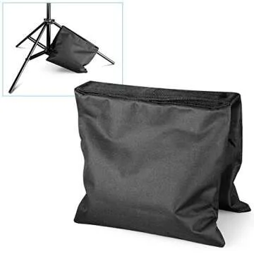 NEEWER Sandbags for Photography, 4 Pack Black Sand Bags for Weight Heavy Duty Sandbag for Light Stands Boom Arms Tripods