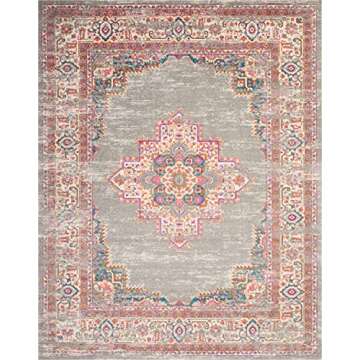 Nourison Passion Grey Area Rug - Stylish & Easy Clean