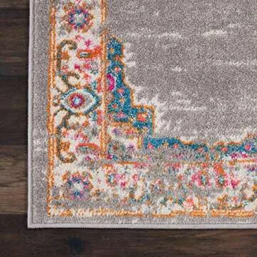 Nourison Passion Grey Area Rug - Stylish & Easy Clean