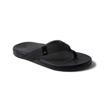 Reef Men's Sandals, Cushion Phantom - Comfort & Style in Black, Size 10