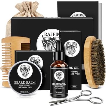 RAFFIN Beard Kit for Men | Perfect Christmas Gifts & Grooming Essentials
