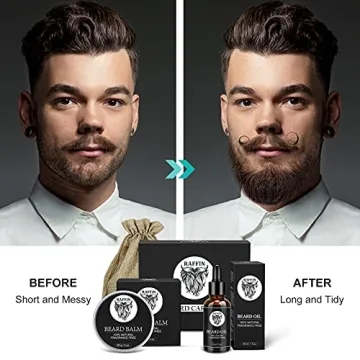 RAFFIN Beard Kit for Men - Ideal Gifts & Grooming