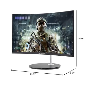 Sceptre 24" Curved Monitor 1080p Gaming LED