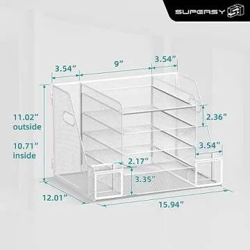 SUPEASY Desk Organizer - 5-Tier Storage Solution