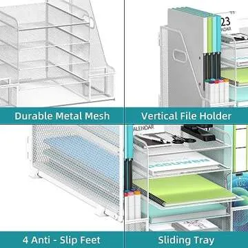 SUPEASY Desk Organizer - 5-Tier Storage Solution