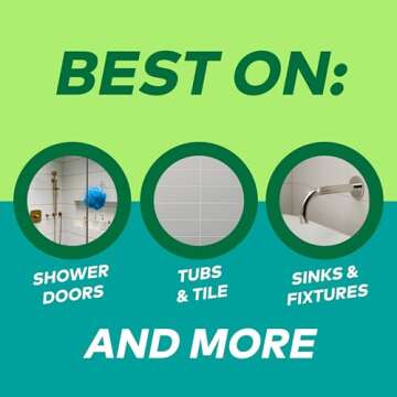 Scotch-Brite Swift Scrub Bath Cleaner Scrubbers, Soap Scum Remover for Cleaning Bathroom, Bathroom Scrubber Pads Safe for Tile, 2 Bathroom Cleaner Scrubbers