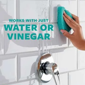 Scotch-Brite Swift Scrub Bath Cleaner Scrubbers, Soap Scum Remover for Cleaning Bathroom, Bathroom Scrubber Pads Safe for Tile, 2 Bathroom Cleaner Scrubbers