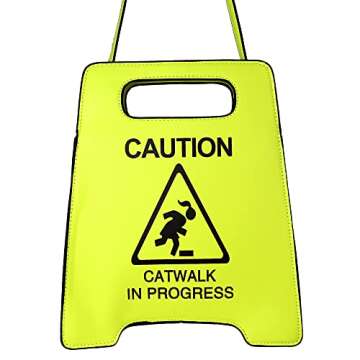 Ondeam CAUTION Shoulder bag,PU Crossbody Tote Handbag for Women(Green)