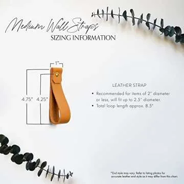 KEYAIIRA Leather Curtain Rod Holders - Sustainable Style