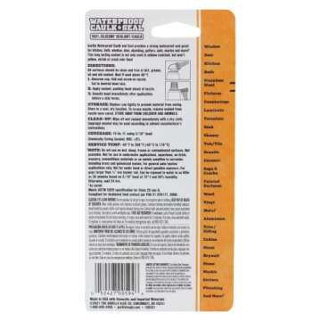 Gorilla Waterproof Caulk & Seal 100% Silicone Sealant; White; 2.8oz Squeeze Tube (Pack of 2)