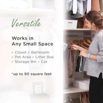 Moso Natural Air Purifying Bag 200g (3 Pack) Bamboo Charcoal Odor Absorber for Home & Car | Closet Odor Eliminator, Small Room Deodorizer & Car Air Freshener | Long Lasting Charcoal Bags Cover 90sqft