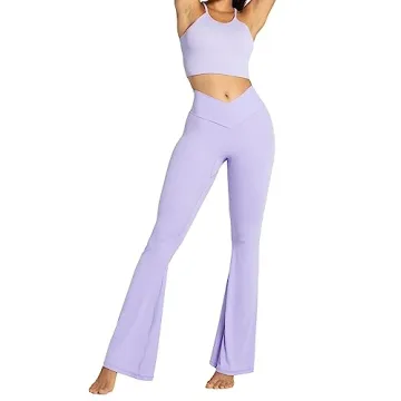 Stylish Sunzel Crossover Flare Leggings for Women