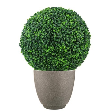 Sunnyglade 15.7" Artificial Boxwood Topiary Balls for Decor