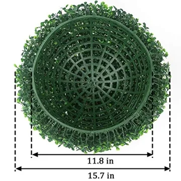 Sunnyglade 15.7" Artificial Boxwood Topiary Balls for Decor