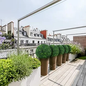 Sunnyglade 15.7" Artificial Boxwood Topiary Balls for Decor