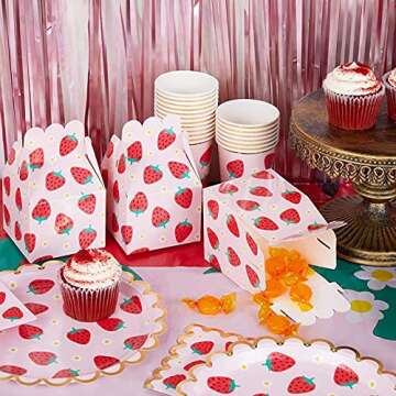 Strawberry Party Favor Boxes - Perfect for Every Celebration