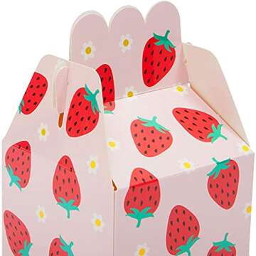 Strawberry Party Favor Boxes - Perfect for Every Celebration
