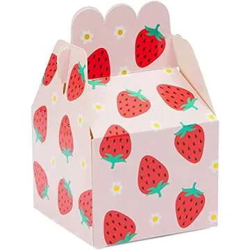 Strawberry Party Favor Boxes - Perfect for Every Celebration