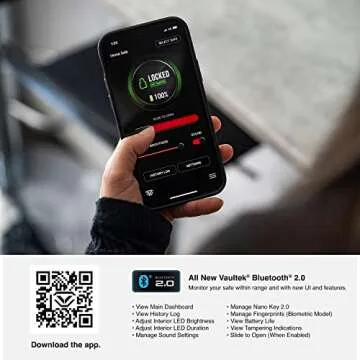 VAULTEK VS10i Biometric Handgun Smart Safe with Bluetooth