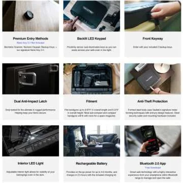 VAULTEK VS10i Biometric Handgun Smart Safe with Bluetooth