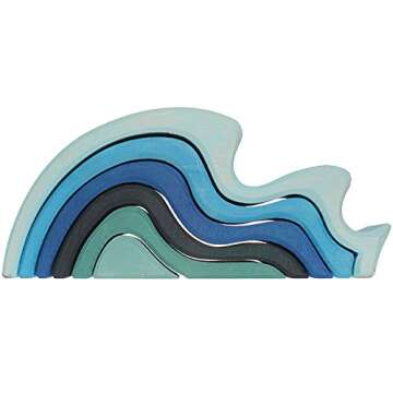 GRIMMS Puzzle Water Waves Blue, 1 EA
