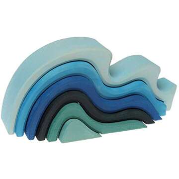 GRIMMS Puzzle Water Waves Blue, 1 EA