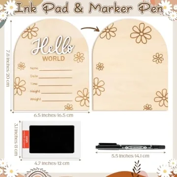 R HORSE Baby Birth Announcement Sign with Marker Pen