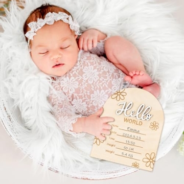 R HORSE Baby Birth Announcement Sign with Marker Pen