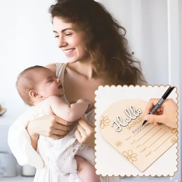 R HORSE Baby Birth Announcement Sign with Marker Pen