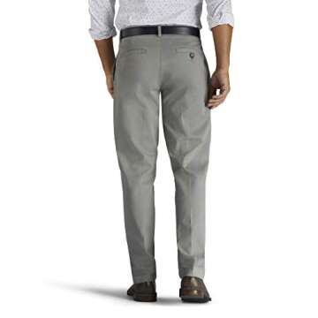 Lee Men's Big & Tall Extreme Motion Flat Front Relaxed Taper Pant Iron 46W x 34L