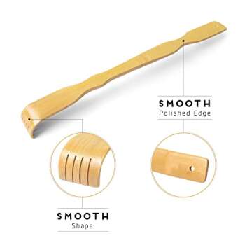 TungSam 2 PCS Self-Therapeutic Bamboo Back Scratchers (17 inches)