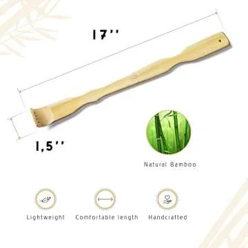 TungSam 2 PCS Self-Therapeutic Bamboo Back Scratchers (17 inches)