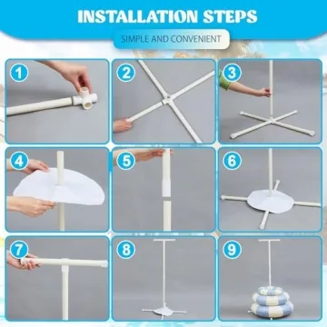 Lineshading Pool Float Holder for Organized Poolside