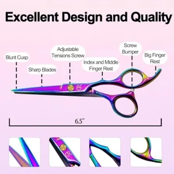 Professional 6 Inch Hair Cutting Scissors with Sharp Blades