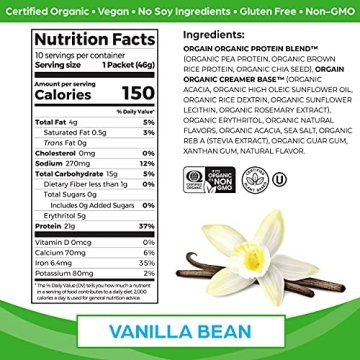Orgain Organic Vegan Protein Powder - Tasty & Nutrient-Rich