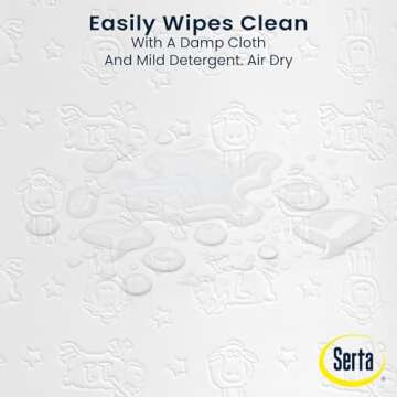 Serta Foam Contoured Changing Pad with Waterproof Cover
