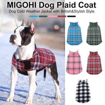 MIGOHI Dog Jackets for Winter, Reversible Dog Coat Windproof Waterproof Dog Winter Jackets for Cold ...