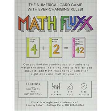 Looney Labs Math Fluxx - Fun Educational Card Game