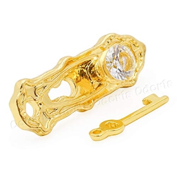 Odoria Miniature Door Knob Knocker Set for Dollhouses