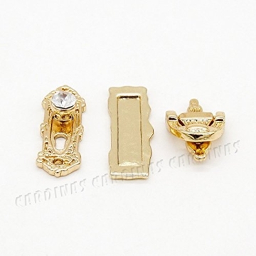 Odoria Miniature Door Knob Knocker Set for Dollhouses