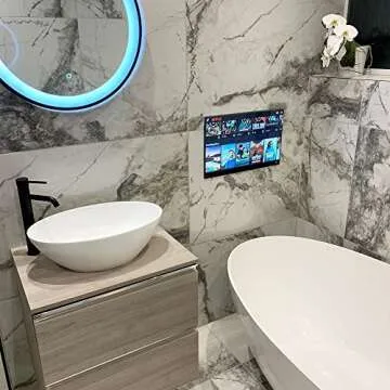 Soulaca 22" Smart Mirror TV - Waterproof, Voice-Controlled, FHD for Your Home