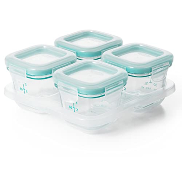 OXO Tot Glass Baby Blocks for Safe Infant Meal Prep