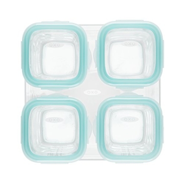 OXO Tot Glass Baby Blocks for Safe Infant Meal Prep