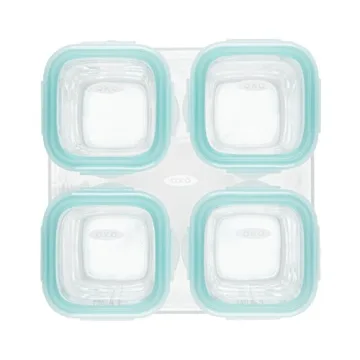 OXO Tot Glass Baby Blocks for Safe Infant Meal Prep