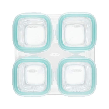 OXO Tot Glass Baby Blocks for Safe Infant Meal Prep