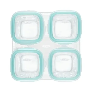OXO Tot Glass Baby Blocks for Safe Infant Meal Prep