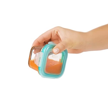 OXO Tot Glass Baby Blocks for Safe Infant Meal Prep