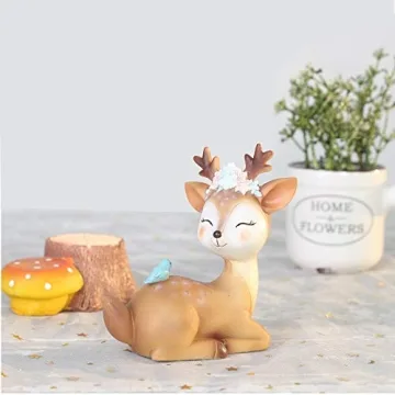 Woodland Animal Deer Cake Topper Cute Baby Shower Decoration